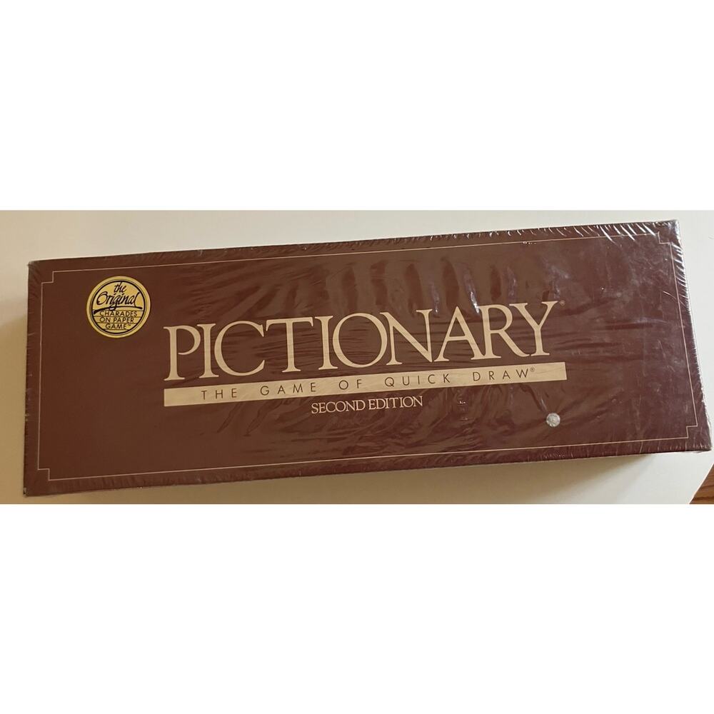 Vintage Sealed 1987 Pictionary Card Game Quick Draw Second Edition NEW SEALED